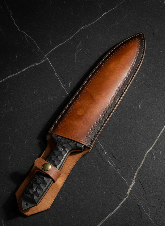 Tactical Survival Knife with Serrated Edge | Heavy-Duty Steel Blade