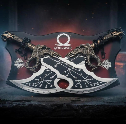 Kratos / God of War Blades of Chaos Sword Twin Blades and Axe Cosplay Gift Idea