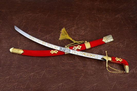 Wedding Ceremonial Sword – Red & Gold Edition
