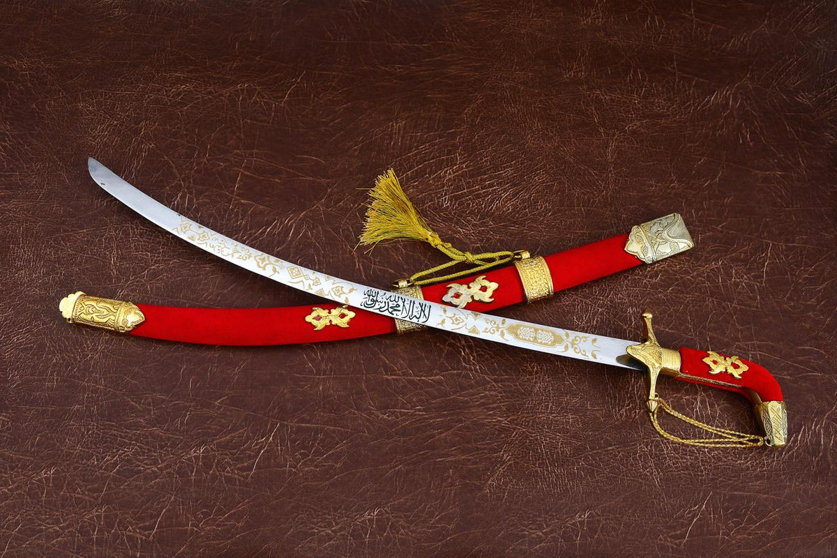 Wedding Ceremonial Sword – Red & Gold Edition
