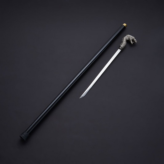 Dragon Handle Walking Sword Stick | Walking Cane | Stylish Hiking Stick