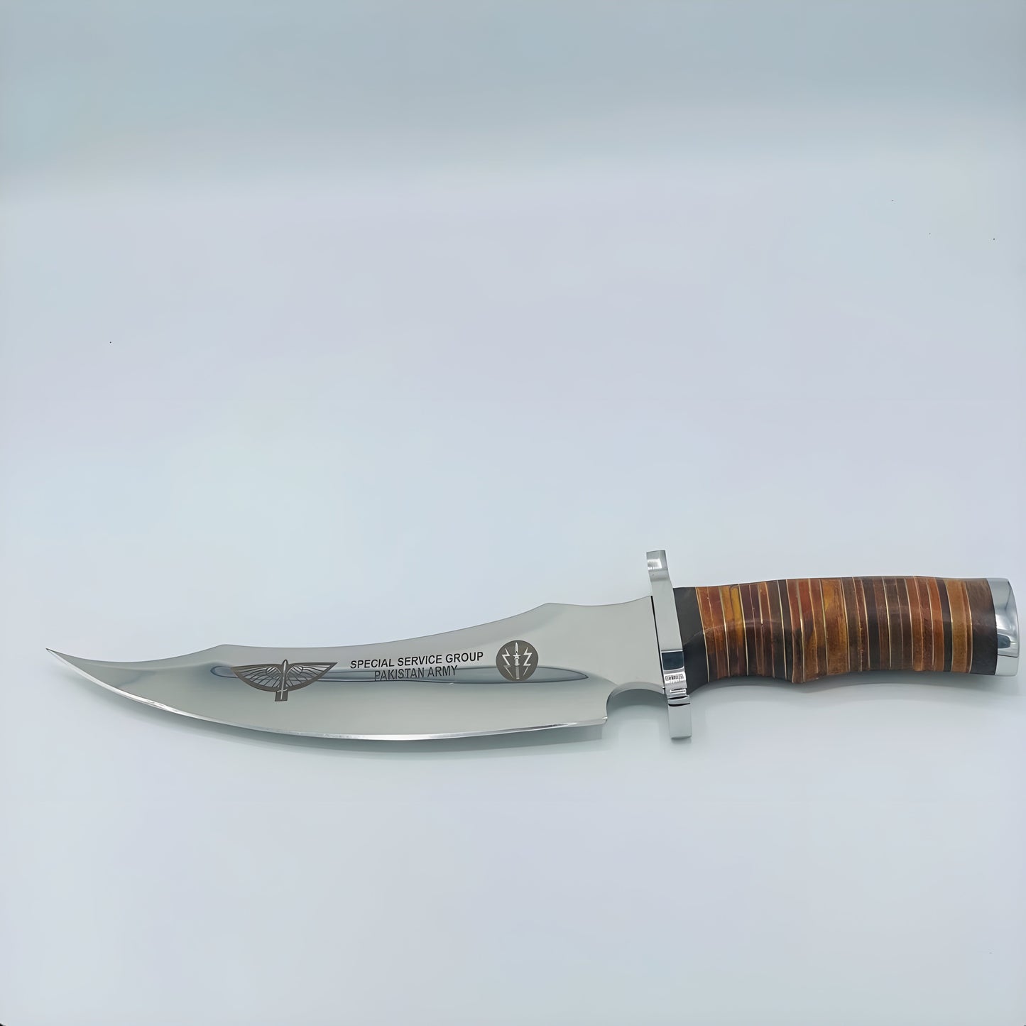 Colossal Custom Handmade D2 Tool Steel Bowie Knife and Custom Engraving Option – Hunting & Survival Knife with Leather Sheath