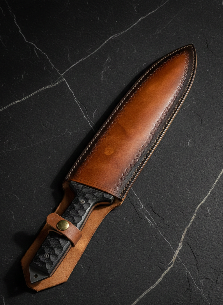 Tactical Survival Knife with Serrated Edge | Heavy-Duty Steel Blade