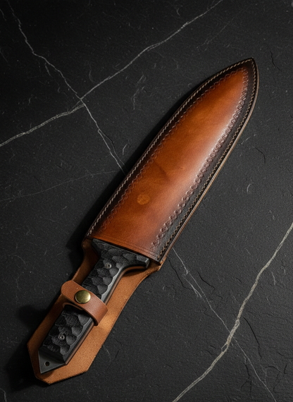 Tactical Survival Knife with Serrated Edge | Heavy-Duty Steel Blade
