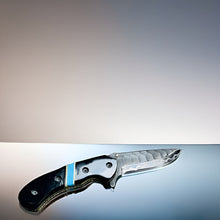 Load image into Gallery viewer, Premium Folding Knife with Textured Blade and Stylish Sheath
