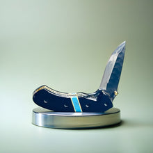 Load image into Gallery viewer, Premium Folding Knife with Textured Blade and Stylish Sheath
