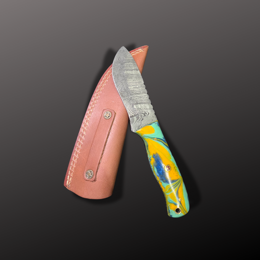 Handmade Damascus Steel Hunting Knife – Design No. 15