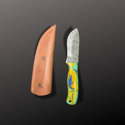Handmade Damascus Steel Hunting Knife – Design No. 15