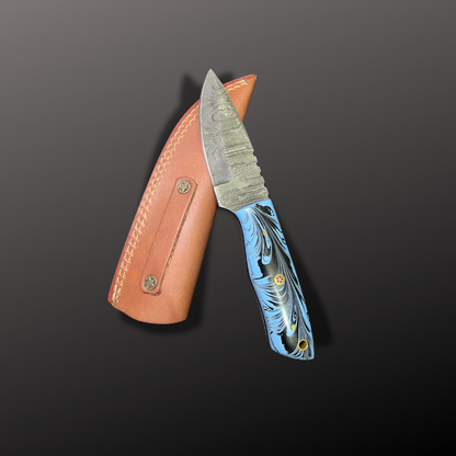 Handmade Damascus Steel Hunting Knife – Design No. 20