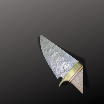 Handmade Damascus Steel Hunting Knife – Design No. 39