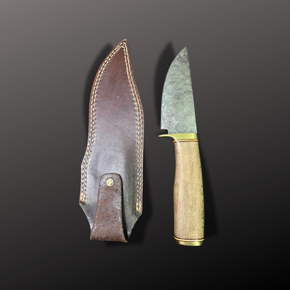 Handmade Damascus Steel Hunting Knife – Design No. 39