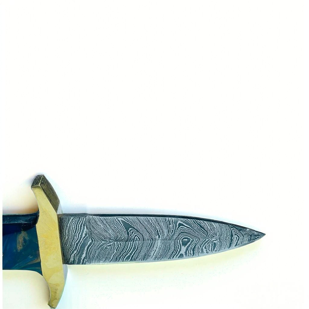 Handmade Damascus Steel Dagger – Fixed Blade Knife