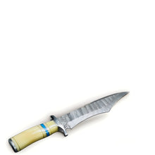 Load image into Gallery viewer, Custom Damascus Bowie with Unique Handle and Distinctive Blade Design
