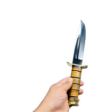 Load image into Gallery viewer, Base Camp Handmade D2 Tool Steel Combat Hunting Classic Bowie Knife
