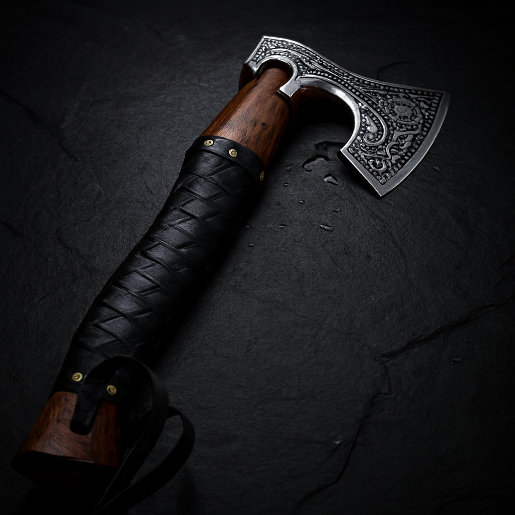HandForged Carbon Steel Camping Axes and Hatchets Viking Gifts for Men