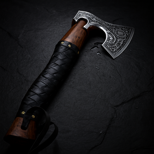 HandForged Carbon Steel Camping Axes and Hatchets Viking Gifts for Men