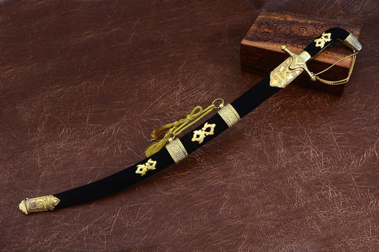 Royal Ceremonial Sword – Black & Gold Edition