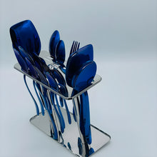 Load image into Gallery viewer, 12 Persons set - Blue Silverware Set,  Silverware Flatware Cutlery Set, Stainless Steel Utensils Service
