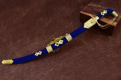 Wedding Ceremonial Sword – Royal Blue & Gold Edition
