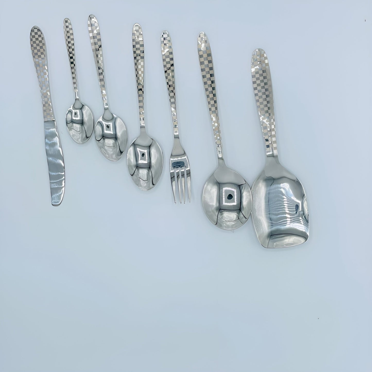 6 Persons set - Elegant Exclusive Laser Stainless Steel Cutlery Set