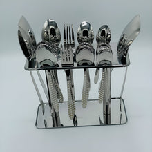 Load image into Gallery viewer, 4 Persons set - Elegant Exclusive Laser Stainless Steel Cutlery Set

