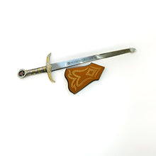Load image into Gallery viewer, Elegant Fantasy Sword with Decorative Hilt and Shield – Collector&#39;s Edition
