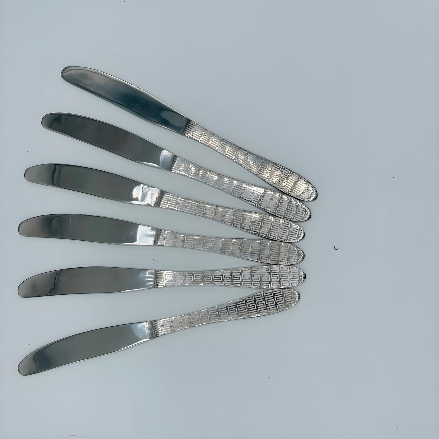 6 Persons set - Royal Luxe Gold Laser-Design Silverware