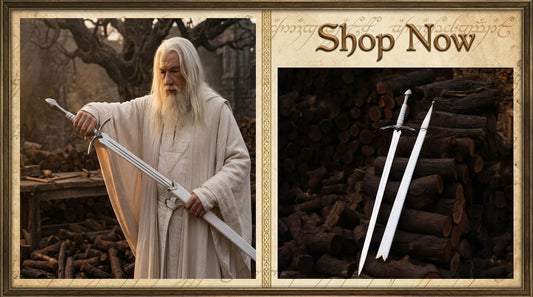 Glamdring Sword | The White Sword of Gandalf | LOTR Steel Replica