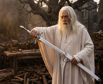 Glamdring Sword | The White Sword of Gandalf | LOTR Steel Replica