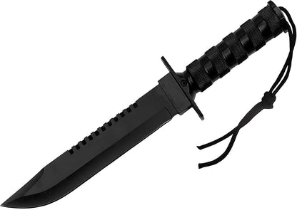 Rambo-Style Survival Knife with Fire Steel & Holster