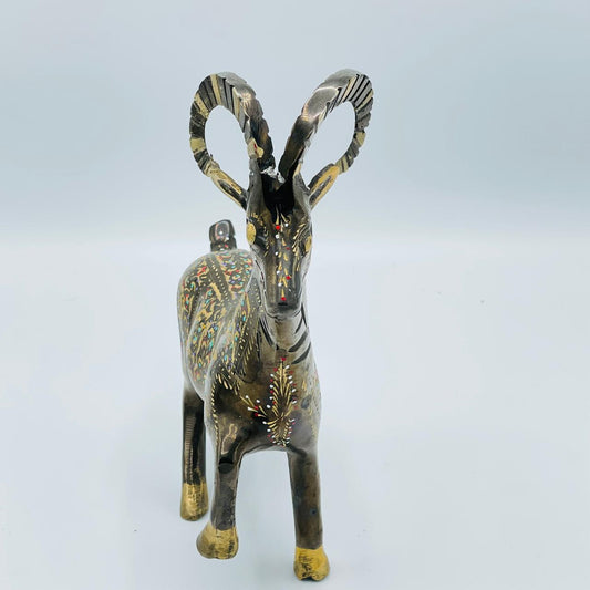 Artisan Brass Markhor Figurine