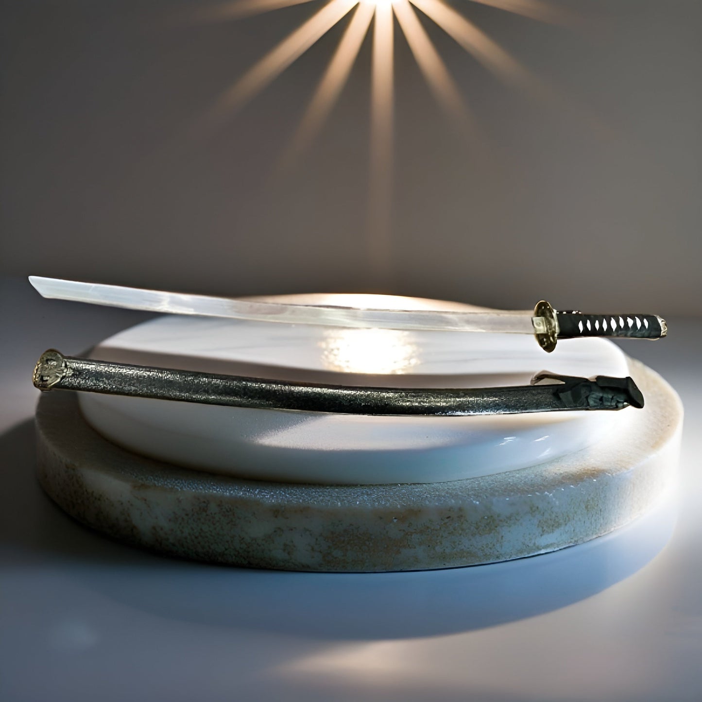 Traditional Katana Sword with Gleaming Blade and Elegant Scabbard – Collector's Edition"