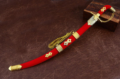 Wedding Ceremonial Sword – Red & Gold Edition