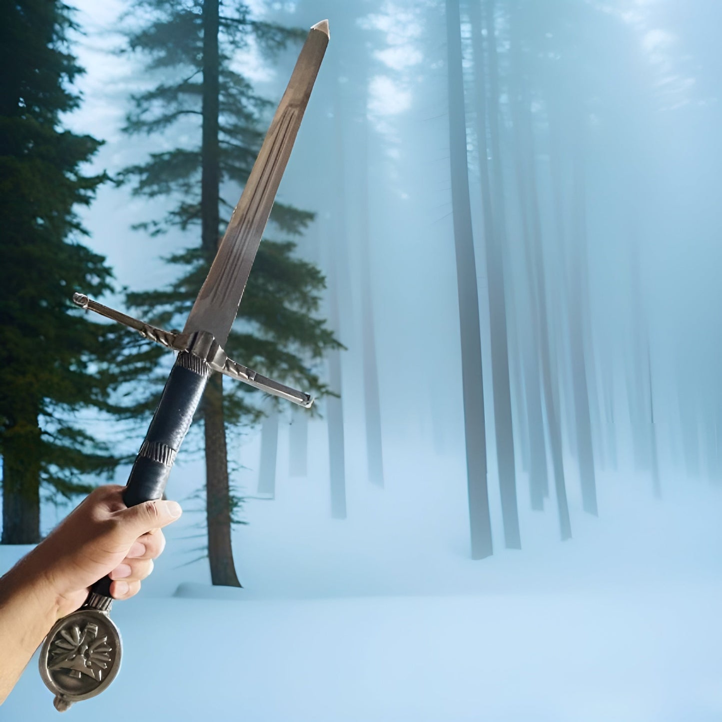 Witcher Sword with Polished Blade and Elegant Hilt – Display Edition