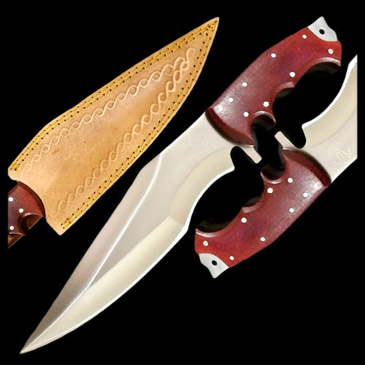 Hunter Knife (12.2'') with Red Micarta