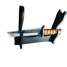 Load image into Gallery viewer, Base Camp Handmade D2 Tool Steel Combat Hunting Classic Bowie Knife
