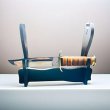 Load image into Gallery viewer, Base Camp Handmade D2 Tool Steel Combat Hunting Classic Bowie Knife
