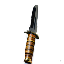 Load image into Gallery viewer, Base Camp Handmade D2 Tool Steel Combat Hunting Classic Bowie Knife
