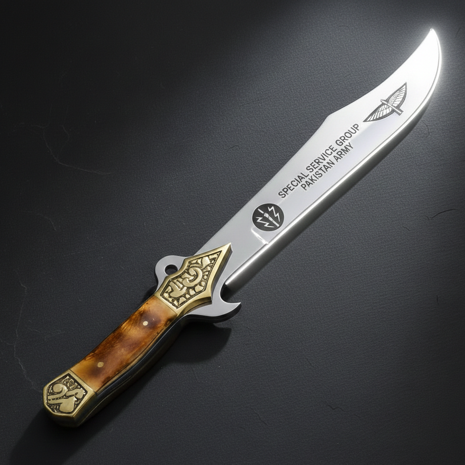 D2 Steel Tactical Knife with Custom Engraving