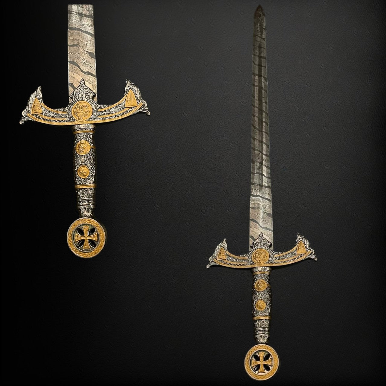 Ornate Fantasy Sword with Decorative Hilt and Shield – Collector's Edition