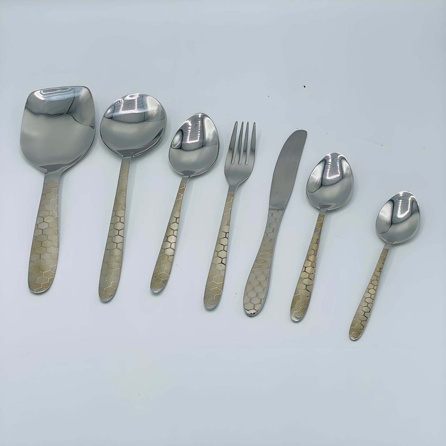 12 Persons set - Elite Gold-Diamond Engraved Dining Set