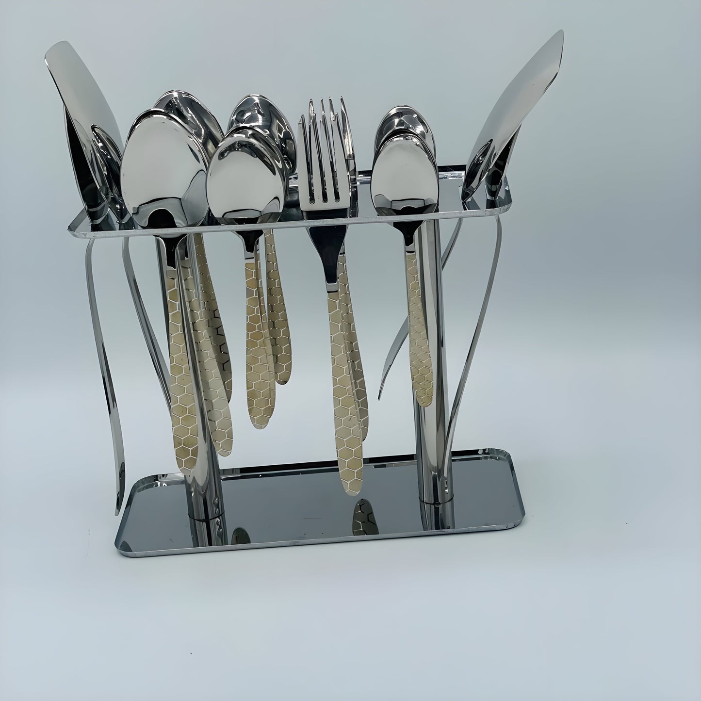 12 Persons set - Elite Gold-Diamond Engraved Dining Set