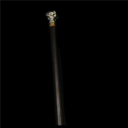 Ornate Skull Handle Walking Cane