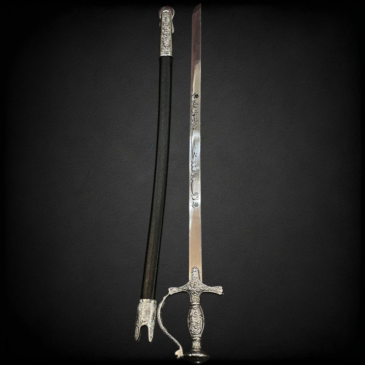 Tipu Sultan Long Decoration Sword with Scabbard – Display Piece