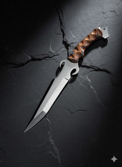 Handcrafted Fantasy Dagger with Decorative Handle | Artistic Steel Blade