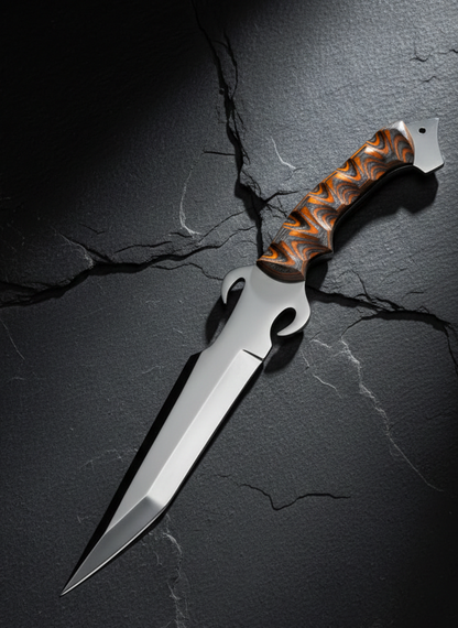 Handcrafted Fantasy Dagger with Decorative Handle | Artistic Steel Blade