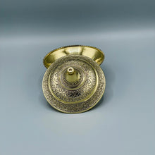 Load image into Gallery viewer, Intricately Crafted Brass Decorative Bowl with Lid

