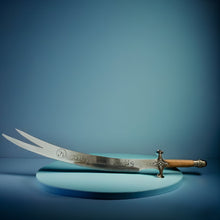 Load image into Gallery viewer, Zulfiqar Sword with Decorative Blade and Wooden Handle – Collector&#39;s Edition
