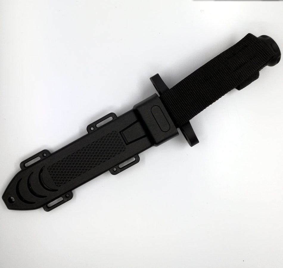 12.5" Black Fixed Blade Survival Knife
