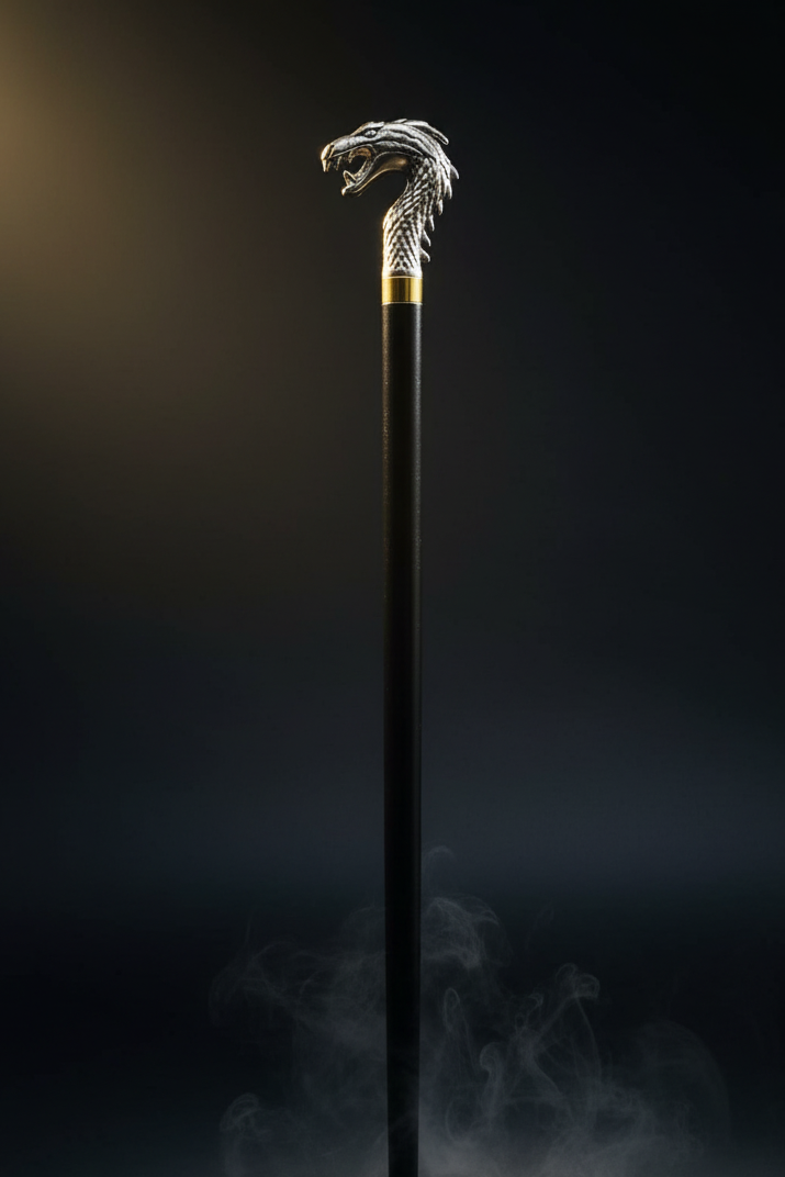 Dragon Head Sword Stick Full Length Premium Photography
